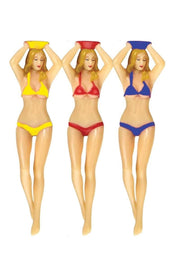 Golf Tease Sexy Girl Figure Golf Tees - Multicolor - 3 Pack
